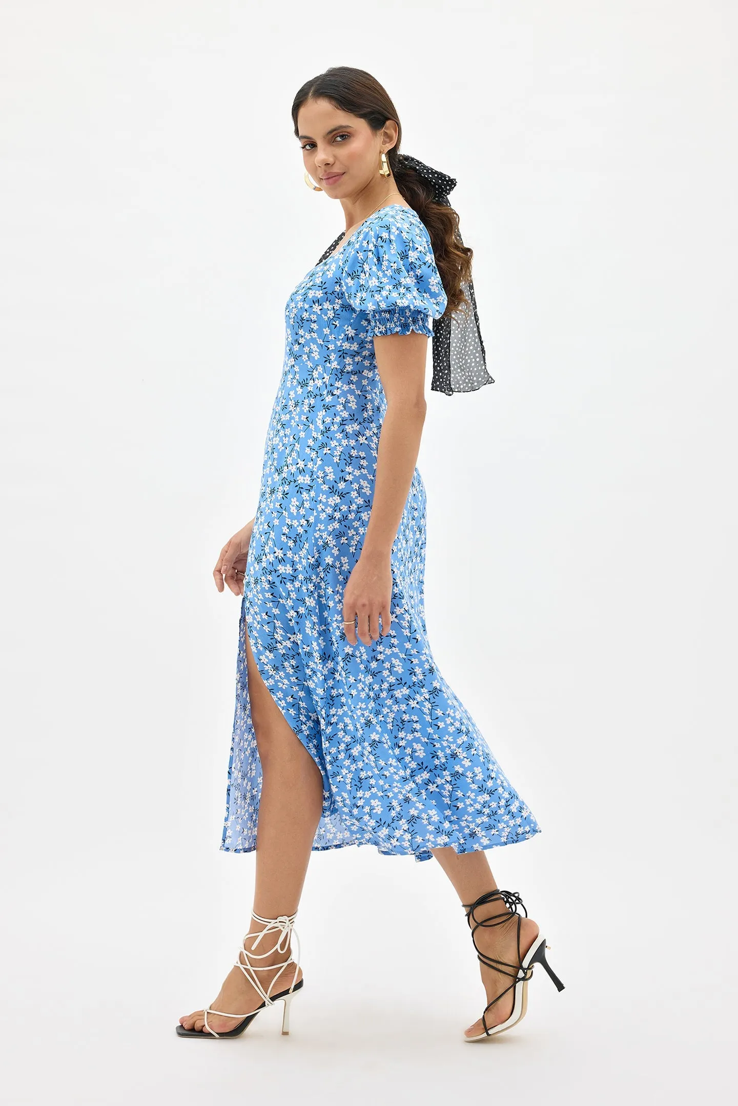 Aranya|Floral Midi Dress