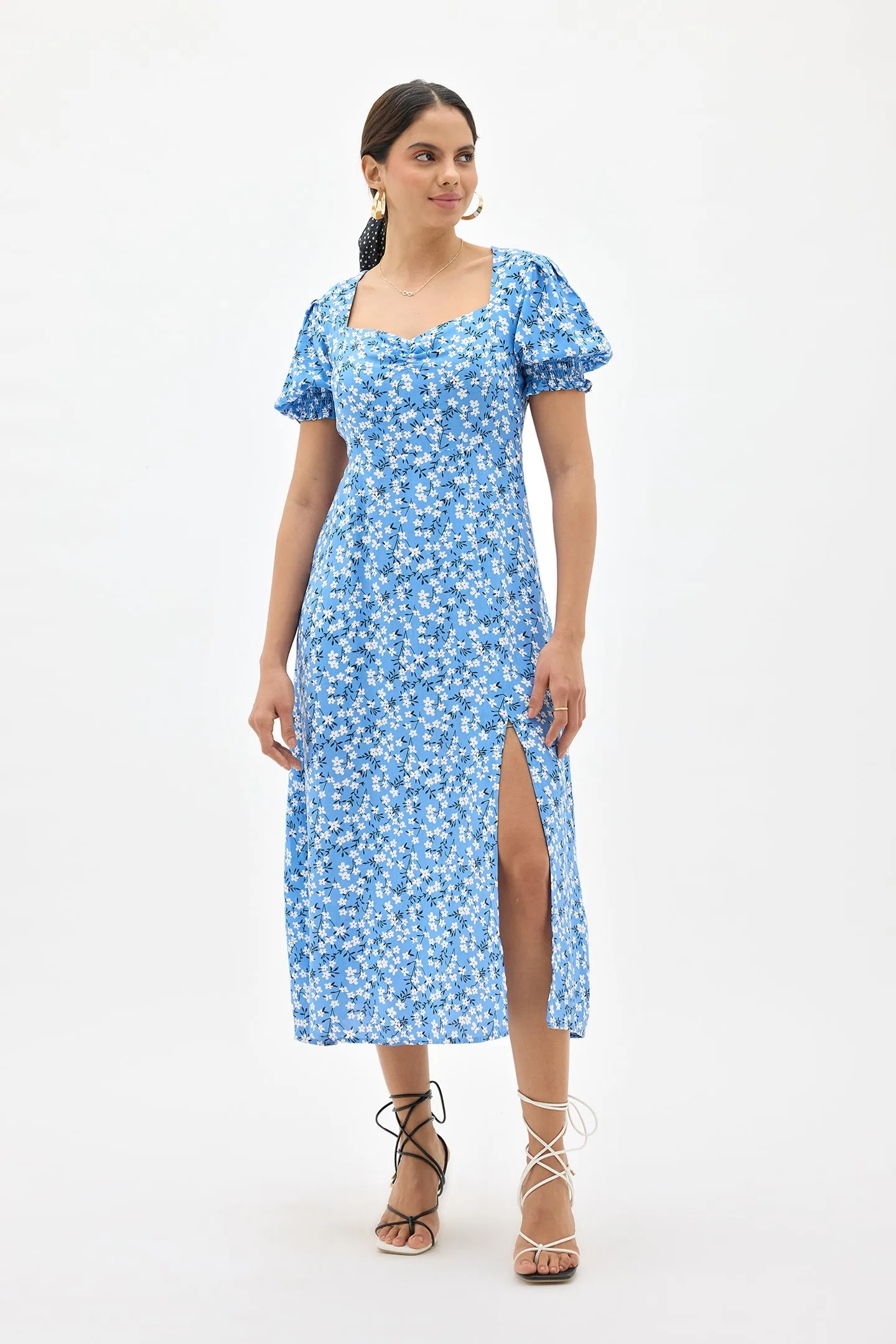 Aranya|Floral Midi Dress