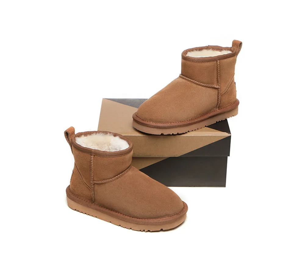 AUSTRALIAN SHEPHERD® UGG Boots Kids Sheepskin Wool Mini Noel