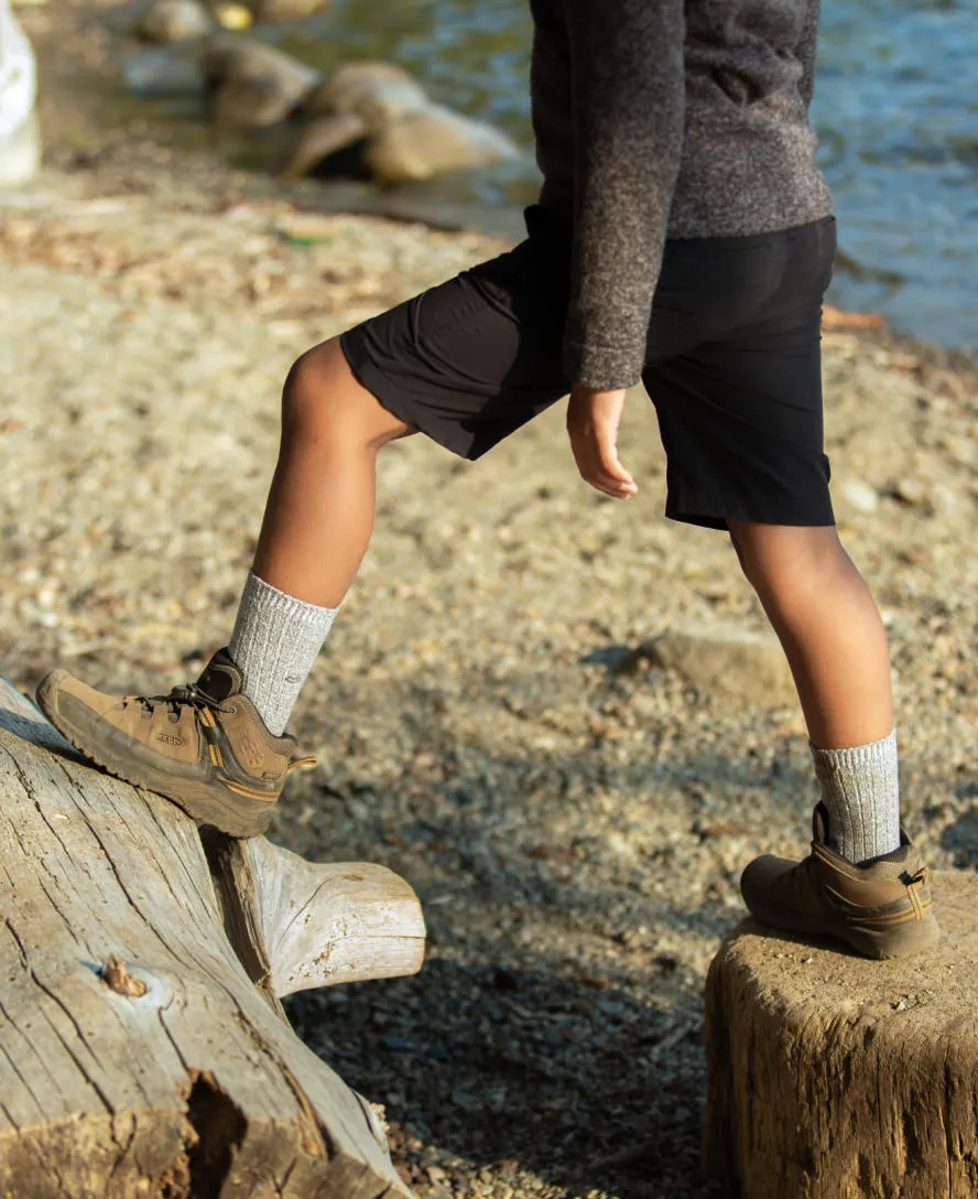 Big Kids' Targhee Waterproof Boot  |  Dark Earth/Golden Brown