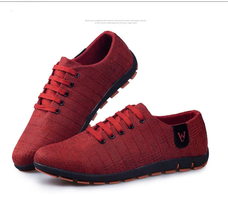 Breathable Mens Casual Low Lace-up Canvas Flat Shoes