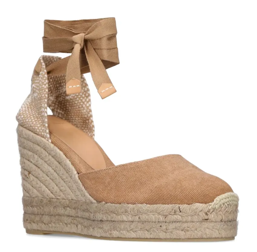 Castaner Carina 8ED Tostado Platform Wedge Espadrilles