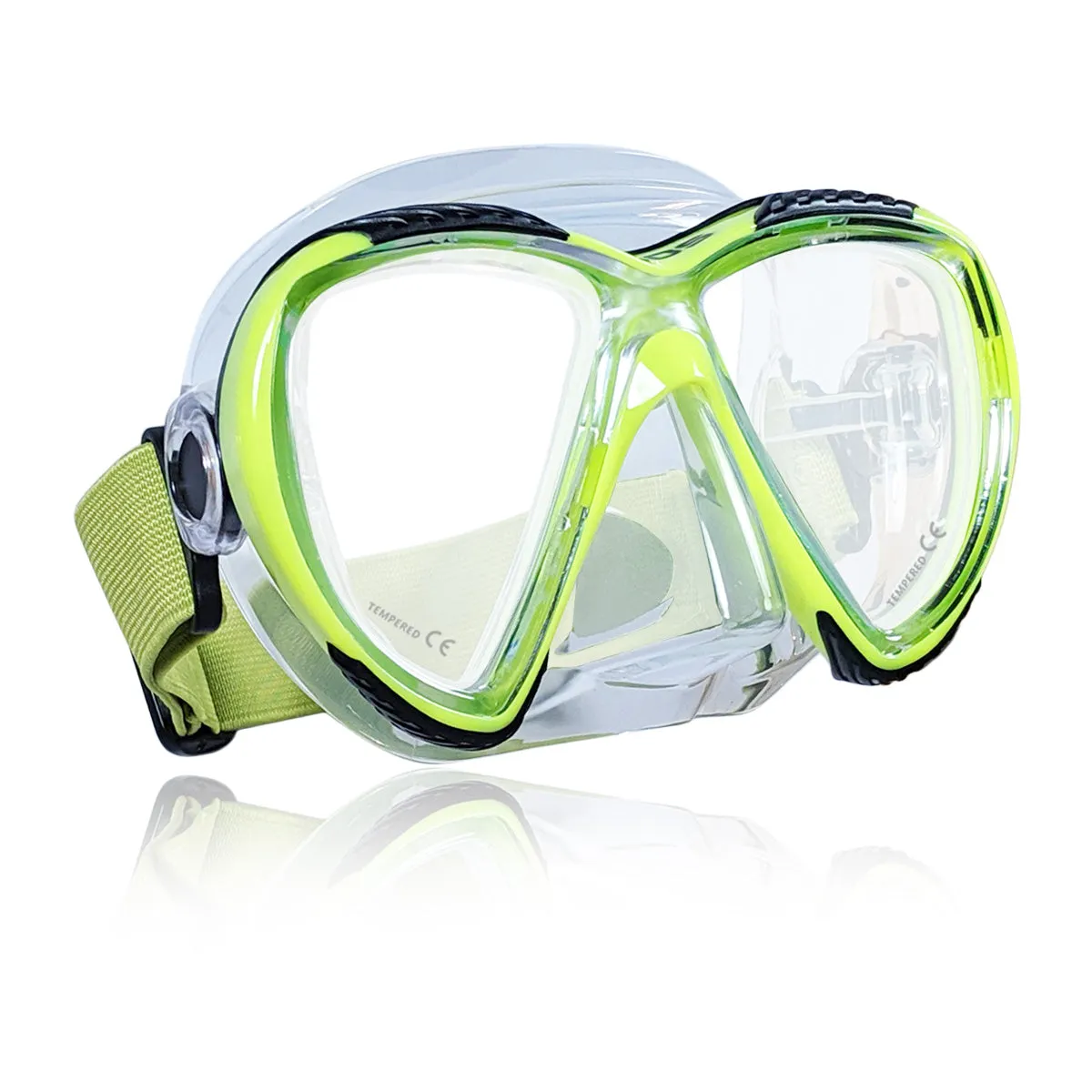 Cogito Mask w/ Elastic Head Strap, Tailored for Snorkelers