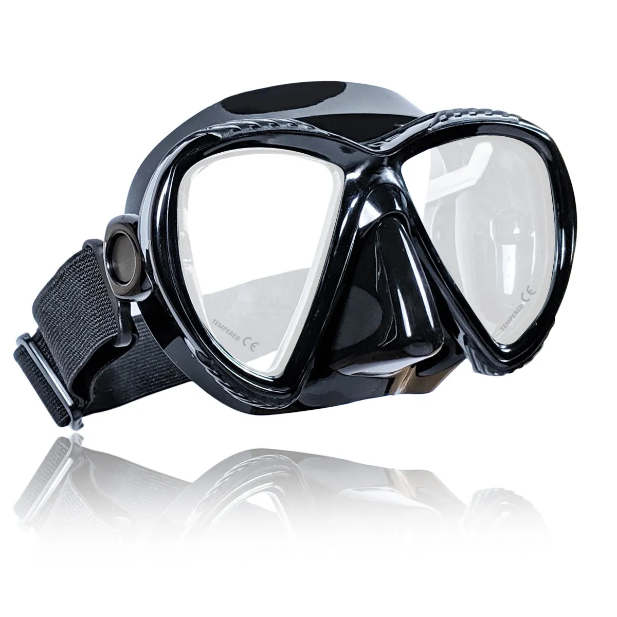 Cogito Mask w/ Elastic Head Strap, Tailored for Snorkelers