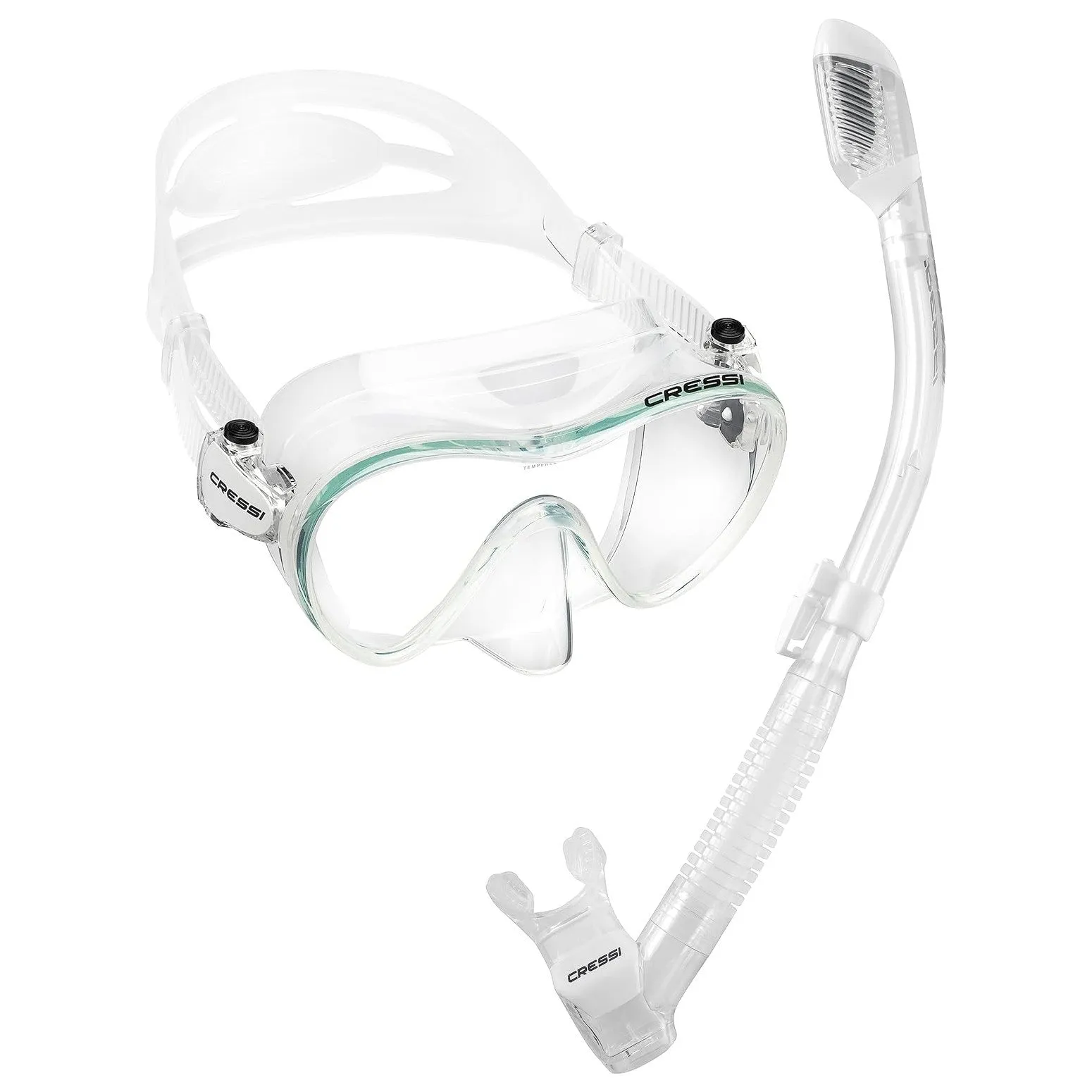 Cressi Frameless Dive Mask and Supernova Dry Snorkel Combo