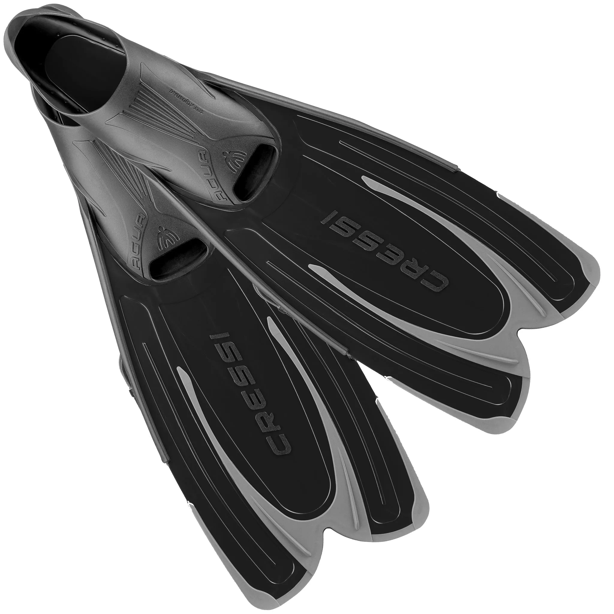 Cressi Marea Mask, Dry Snorkel & Agua Fins, Lightweight Snorkelling Set