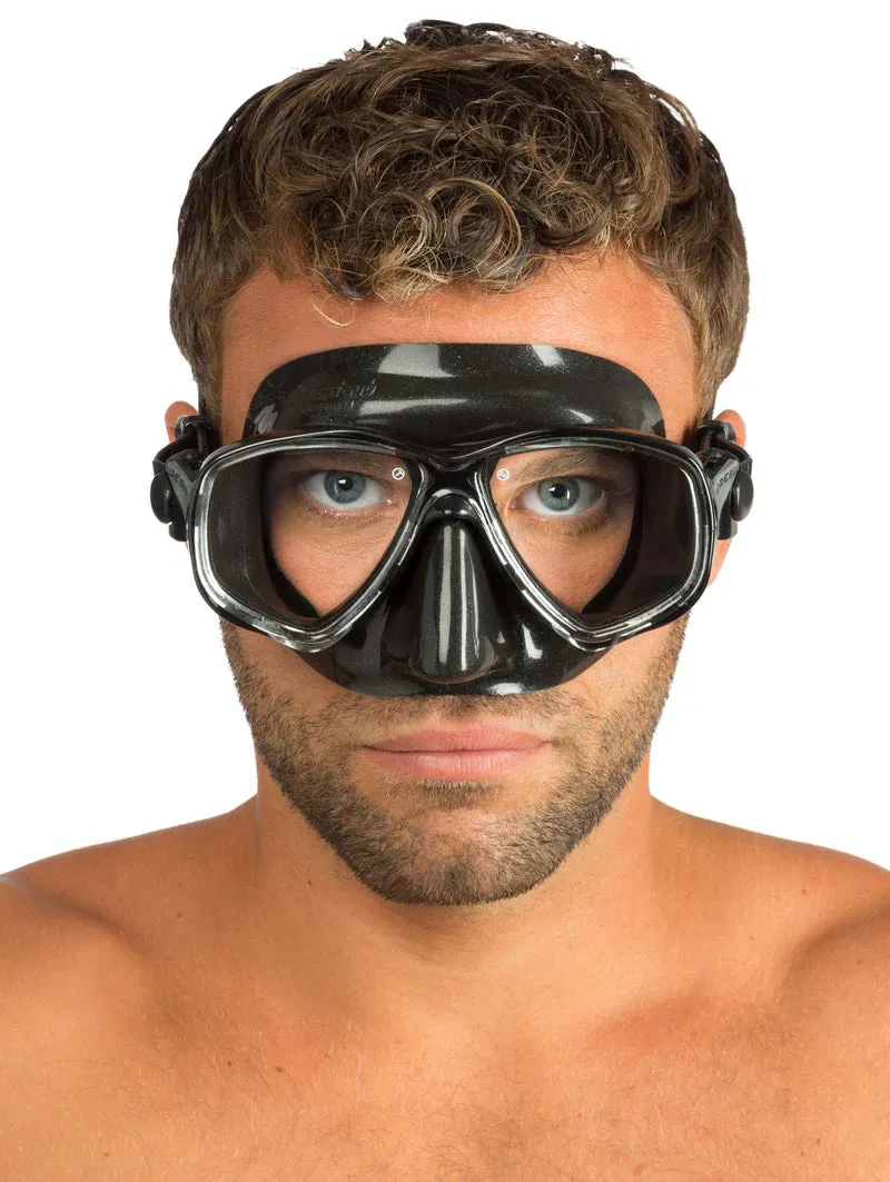 Cressi Marea Mask, Dry Snorkel & Agua Fins, Lightweight Snorkelling Set