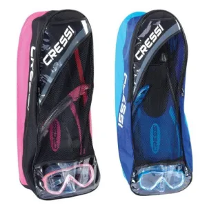 Cressi Palau Long Fins Snorkel Mask Bag Set