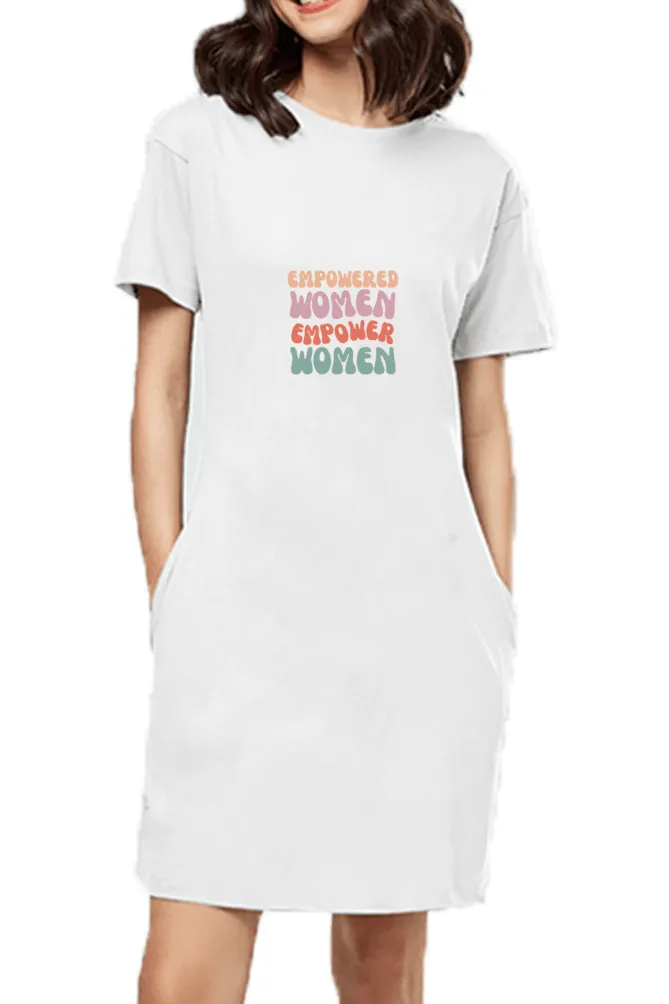 Empowered Women T-Dress – Bold, Beautiful, and Empowered