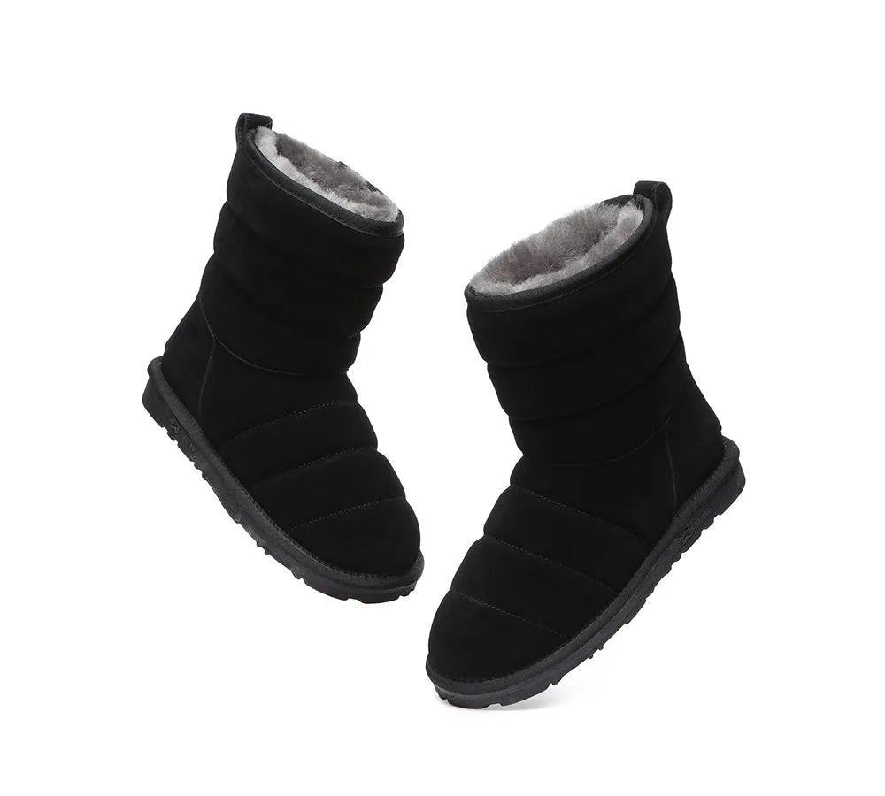 EVERAU® UGG Boots Sheepskin Wool Short Puffer