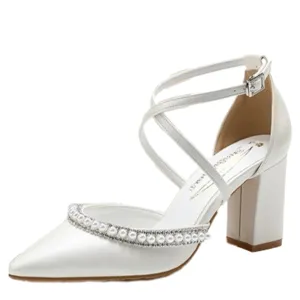 Funki Buys | Shoes | Women's Pearl Rhinestone Bridal Shoes