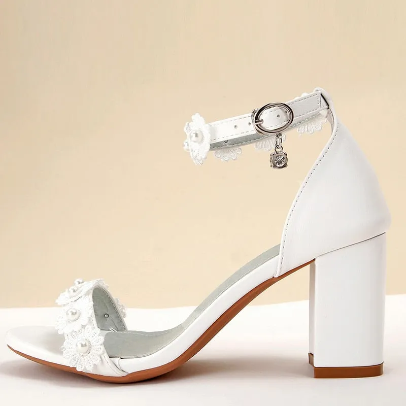 Funki Buys | Shoes | Women's Pretty Flower Wedding Sandals