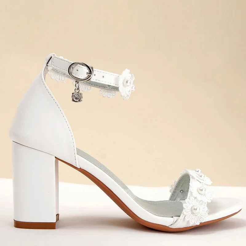 Funki Buys | Shoes | Women's Pretty Flower Wedding Sandals