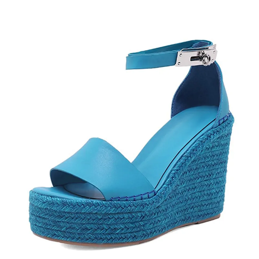 Funki Buys | Shoes | Women's Roman Style High Wedge Sandal