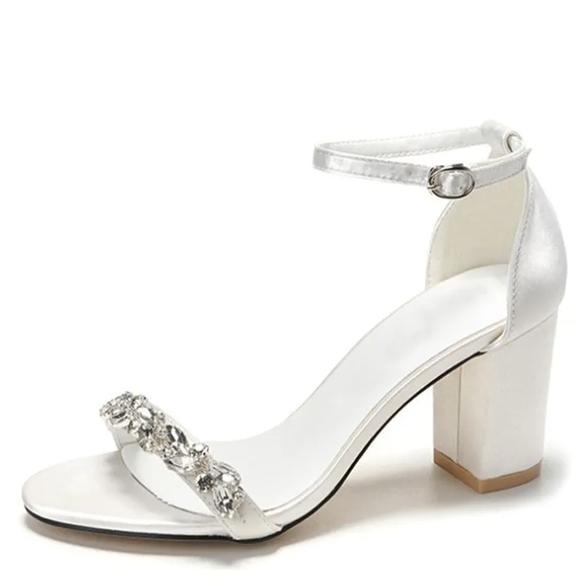 Funki Buys | Shoes | Women's Wedding Prom Block Heel Sandal