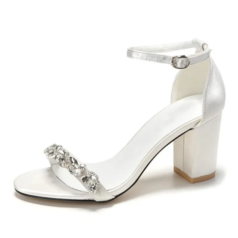 Funki Buys | Shoes | Women's Wedding Prom Block Heel Sandal