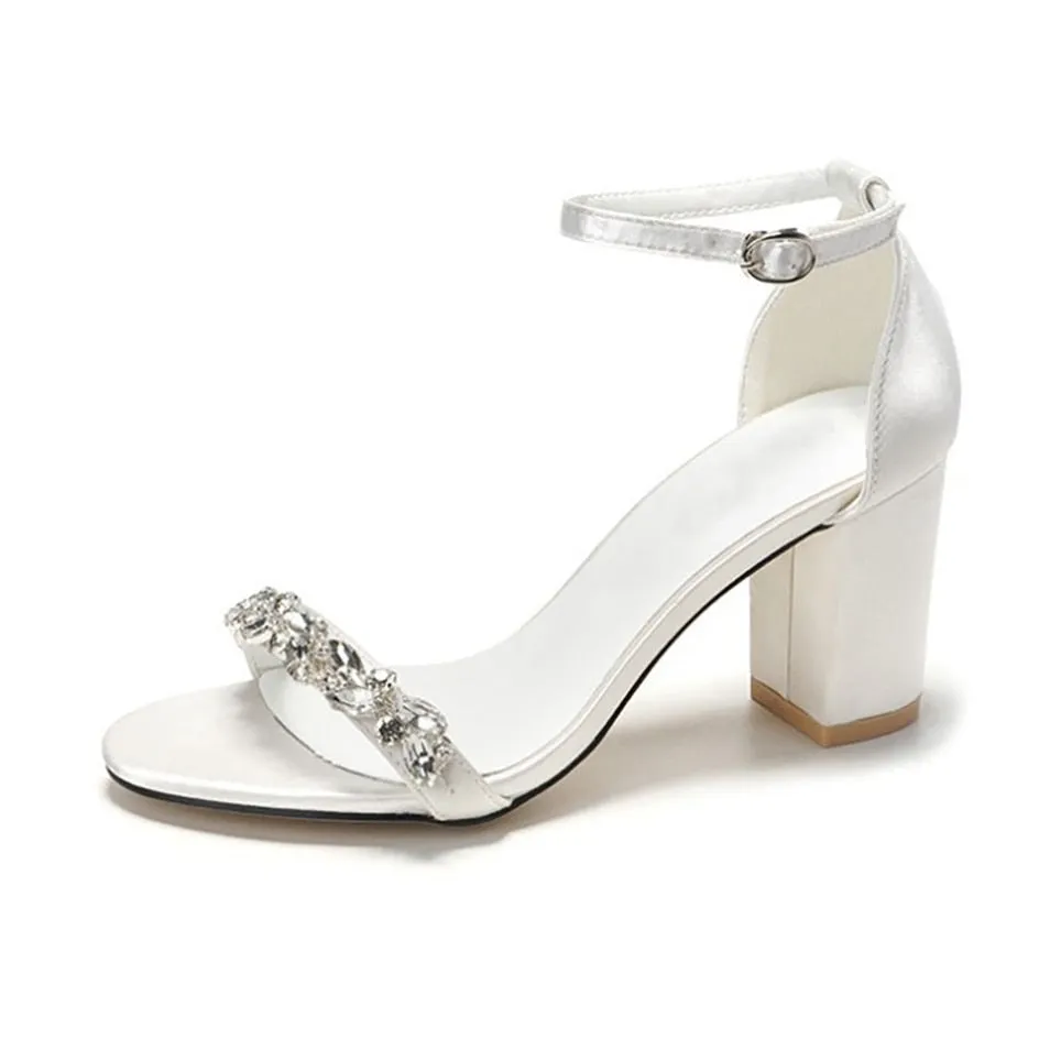 Funki Buys | Shoes | Women's Wedding Prom Block Heel Sandal