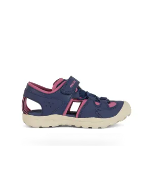 Geox Vaniett Navy Fuchsia Closed Toe