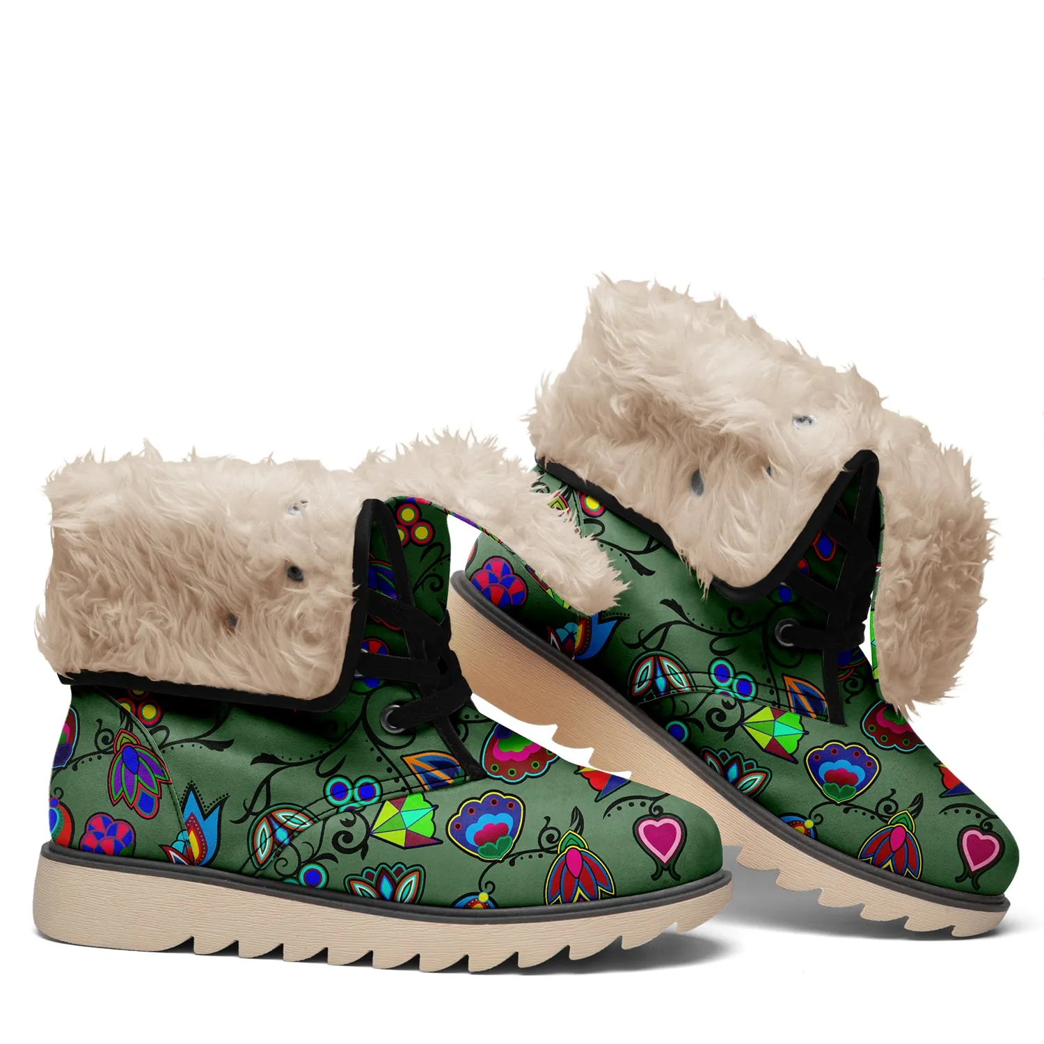 Indigenous Paisley Dark Sea Polar Winter Boots