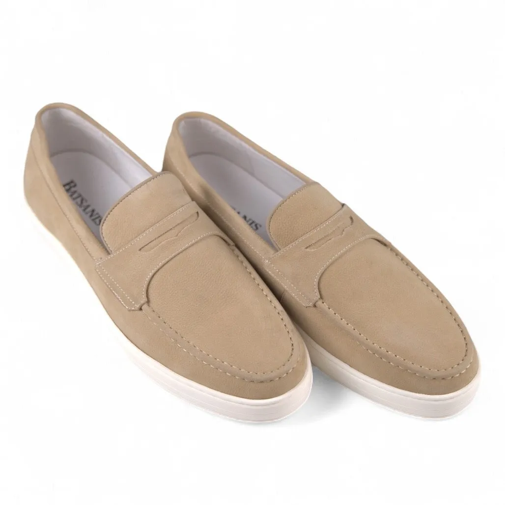 Magno Taupe Slip-Ons