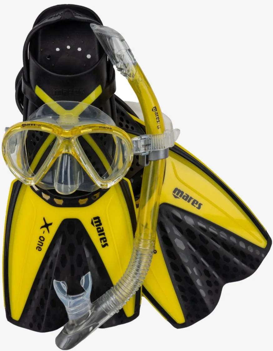 Mares X-One Marea Dive Mask Snorkel and Fins Set