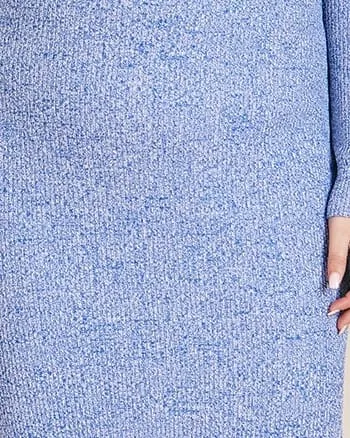 Melange Knit Dress | DAPHNE BLUE