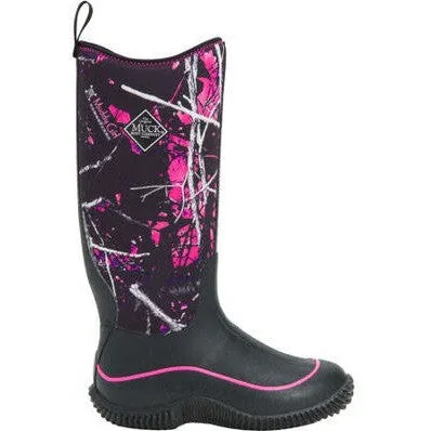 Muck Women's Muddy Girl Hale 15" Soft Toe WP Work Boot -Black- HAWMSMG