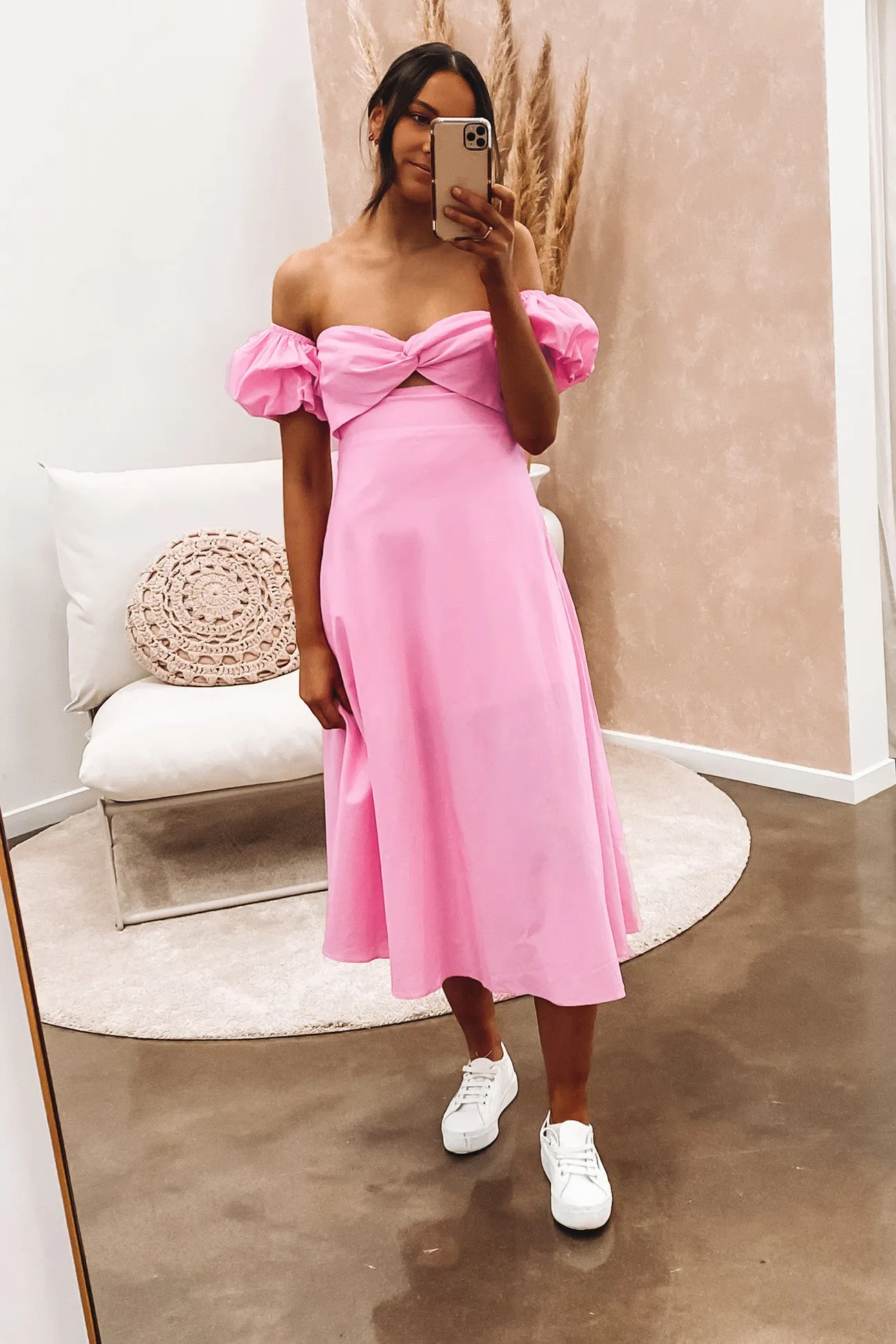 Mya Midi Dress Pink