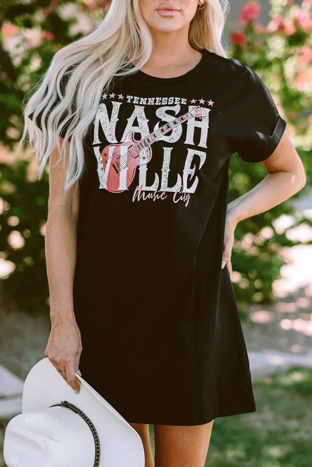 Nashville Short Sleeve T-Shirt Dress