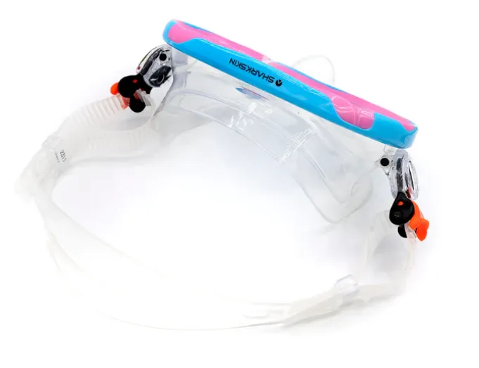 Sharkskin Junior Mask & Dry Snorkel Set With Mesh Bag   Free Anti-fog