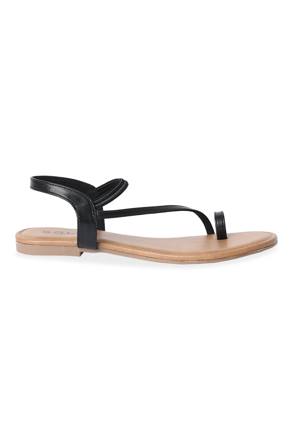 SOLES Toe Hold Flat Sandals