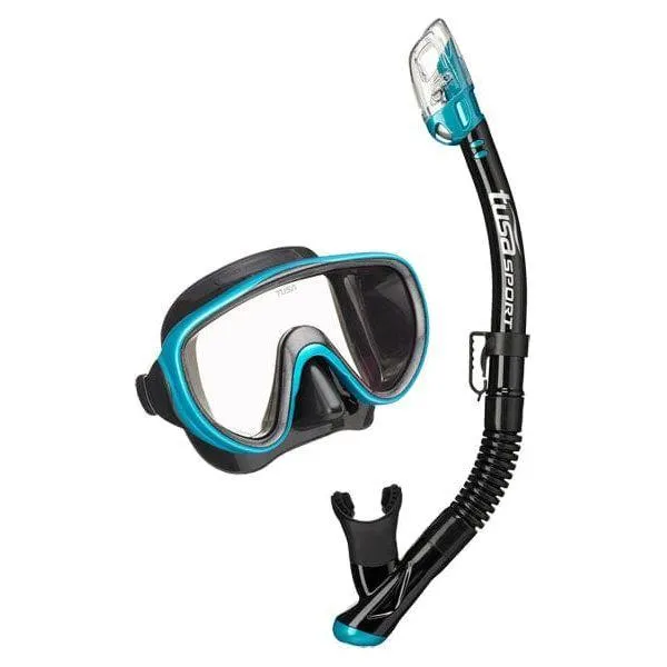 TUSA SPORT UC1625 Mask and Snorkel Set ADULT Black Series