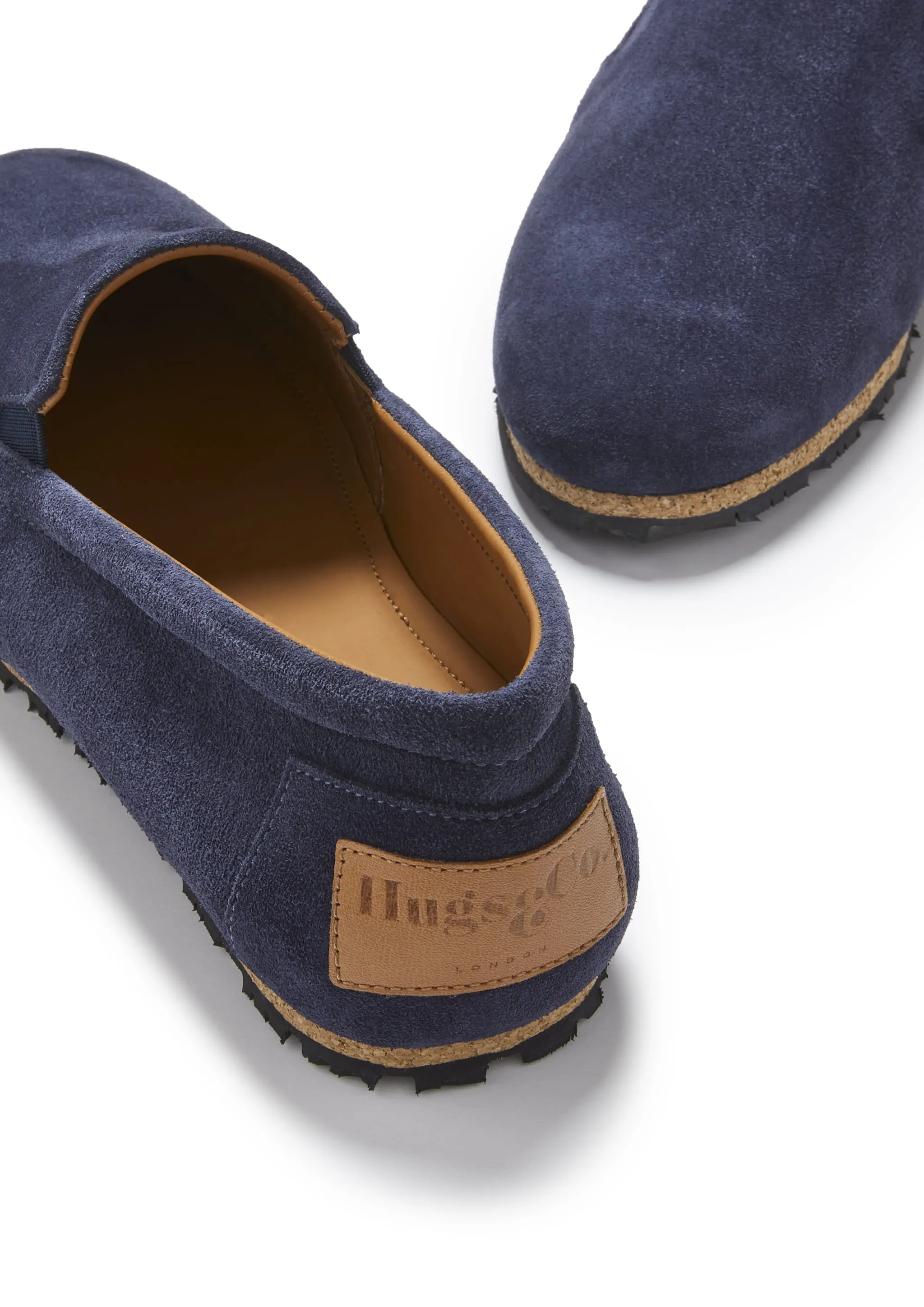 Tyre Sole Espadrilles, navy blue suede