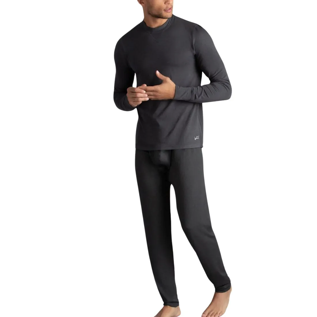 Watsons Men's Heat Thermal Pouch-Front Long Johns