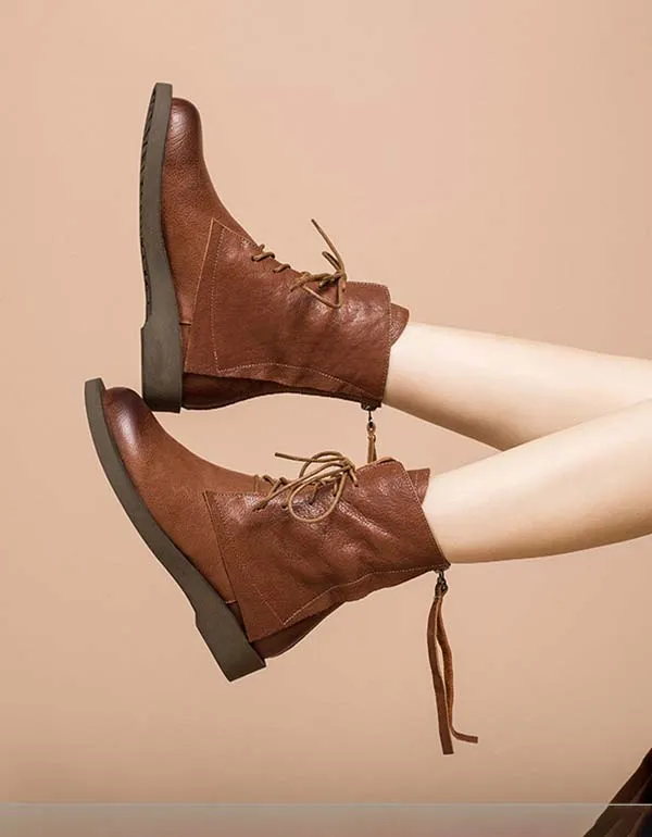 Wear-resistant Slip-resistant Handmade Ankle Boots