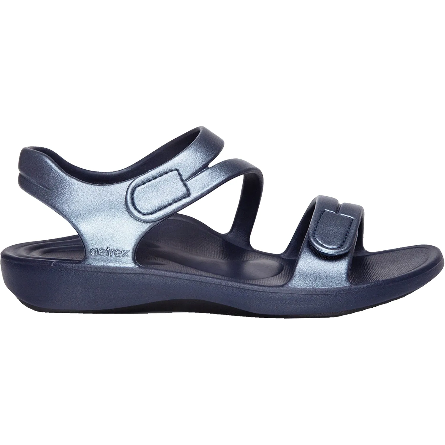 Women's Aetrex Jillian Sport Shimmer Navy EVA