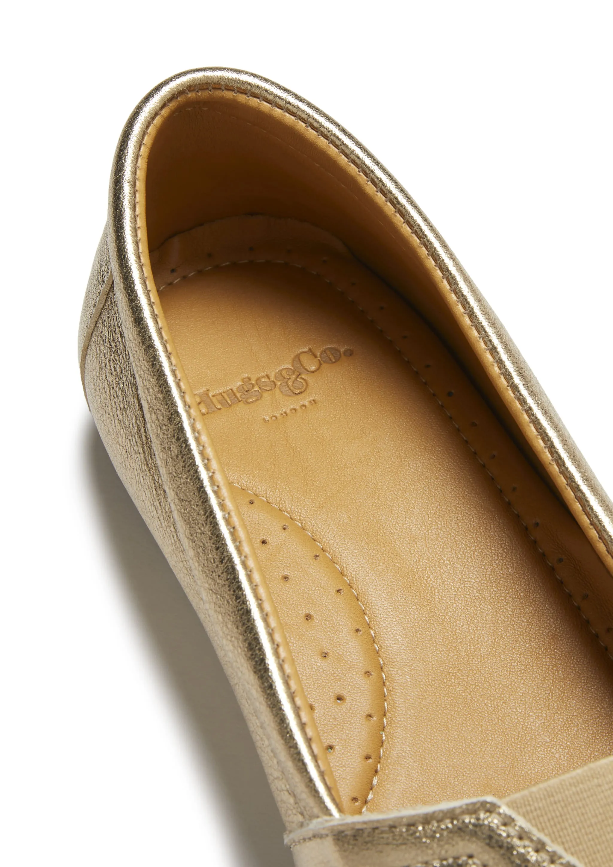 Women's Chukka Espadrilles, gold leather