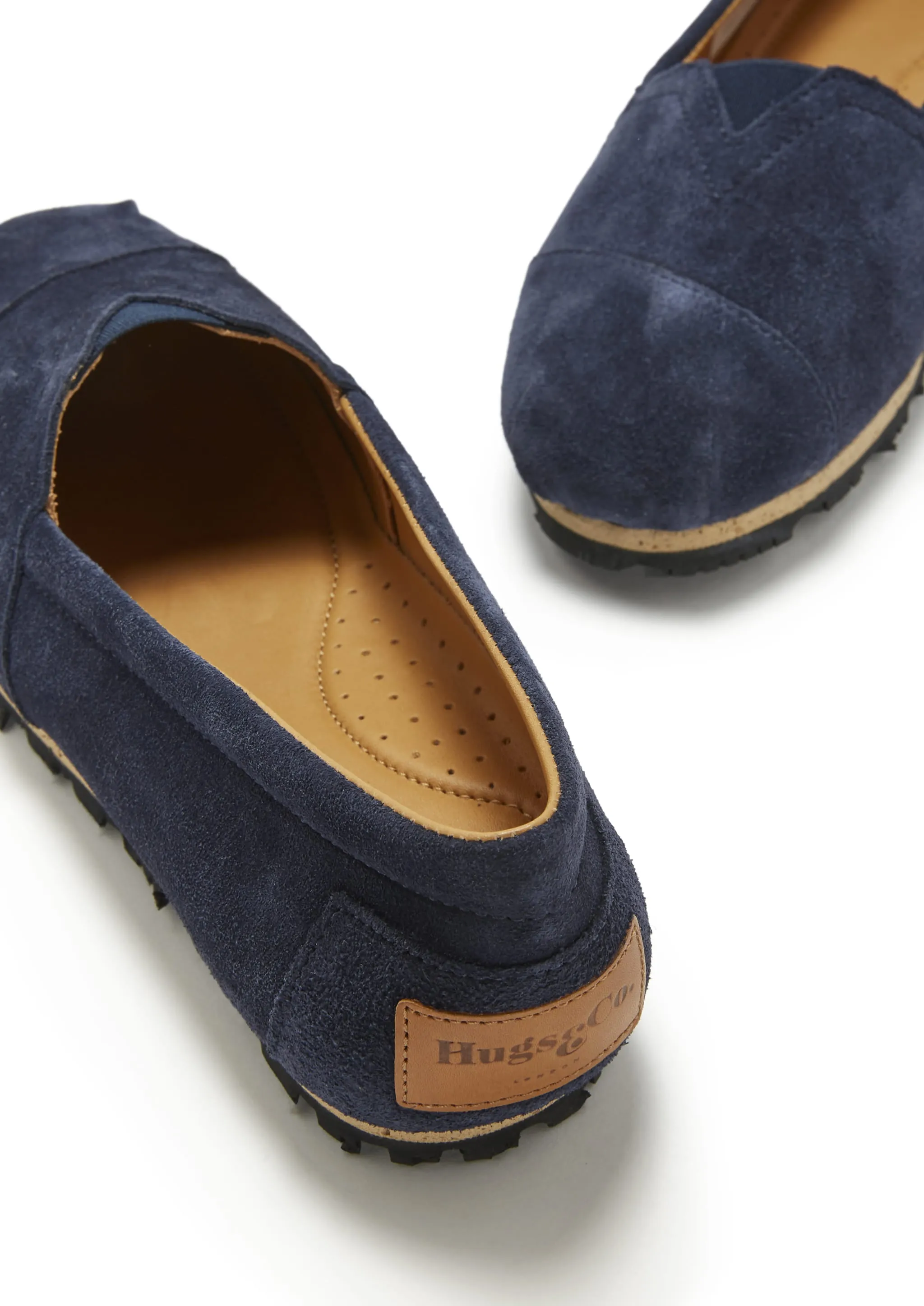 Women's Chukka Espadrilles, navy blue suede